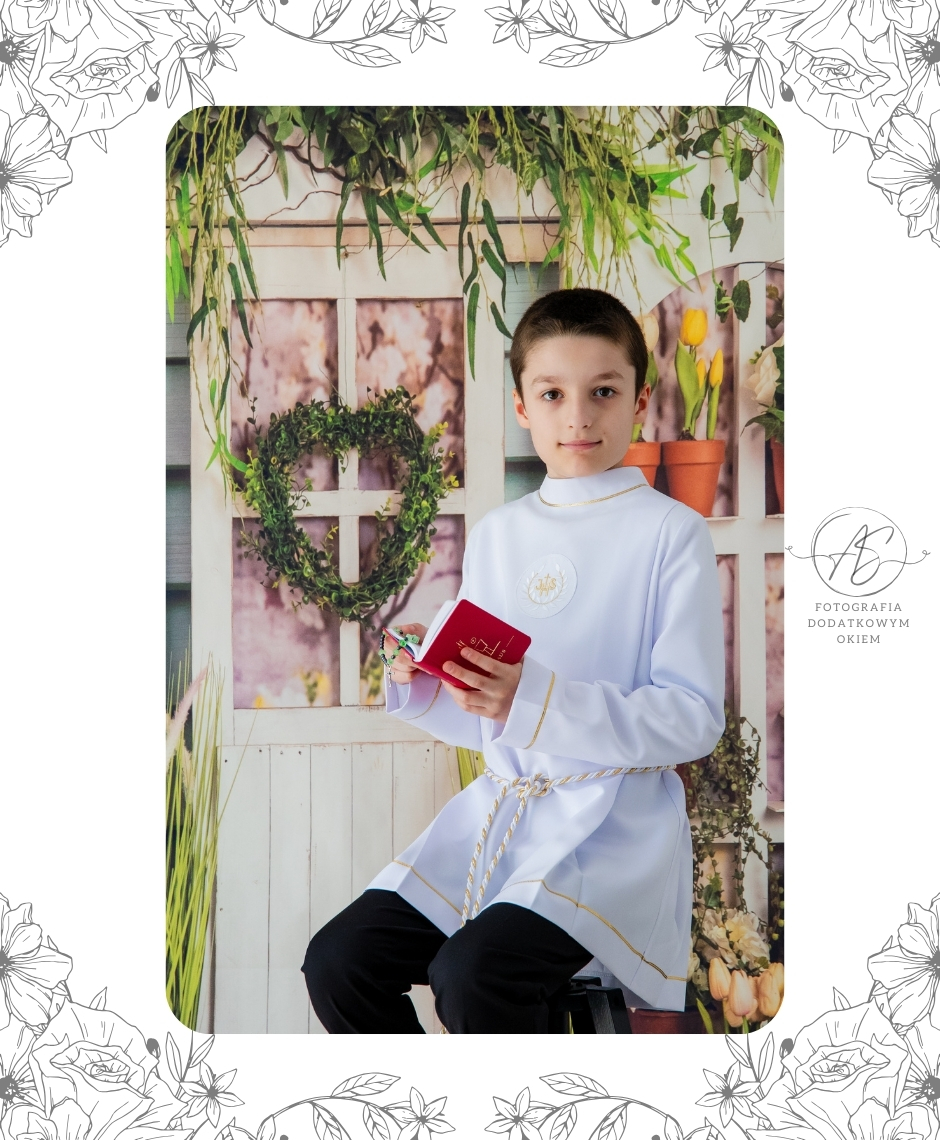 Fotografia Dodatkowym Okiem portfolio sesja okolicznościowa dziecięca komunia święta studyjna domowa