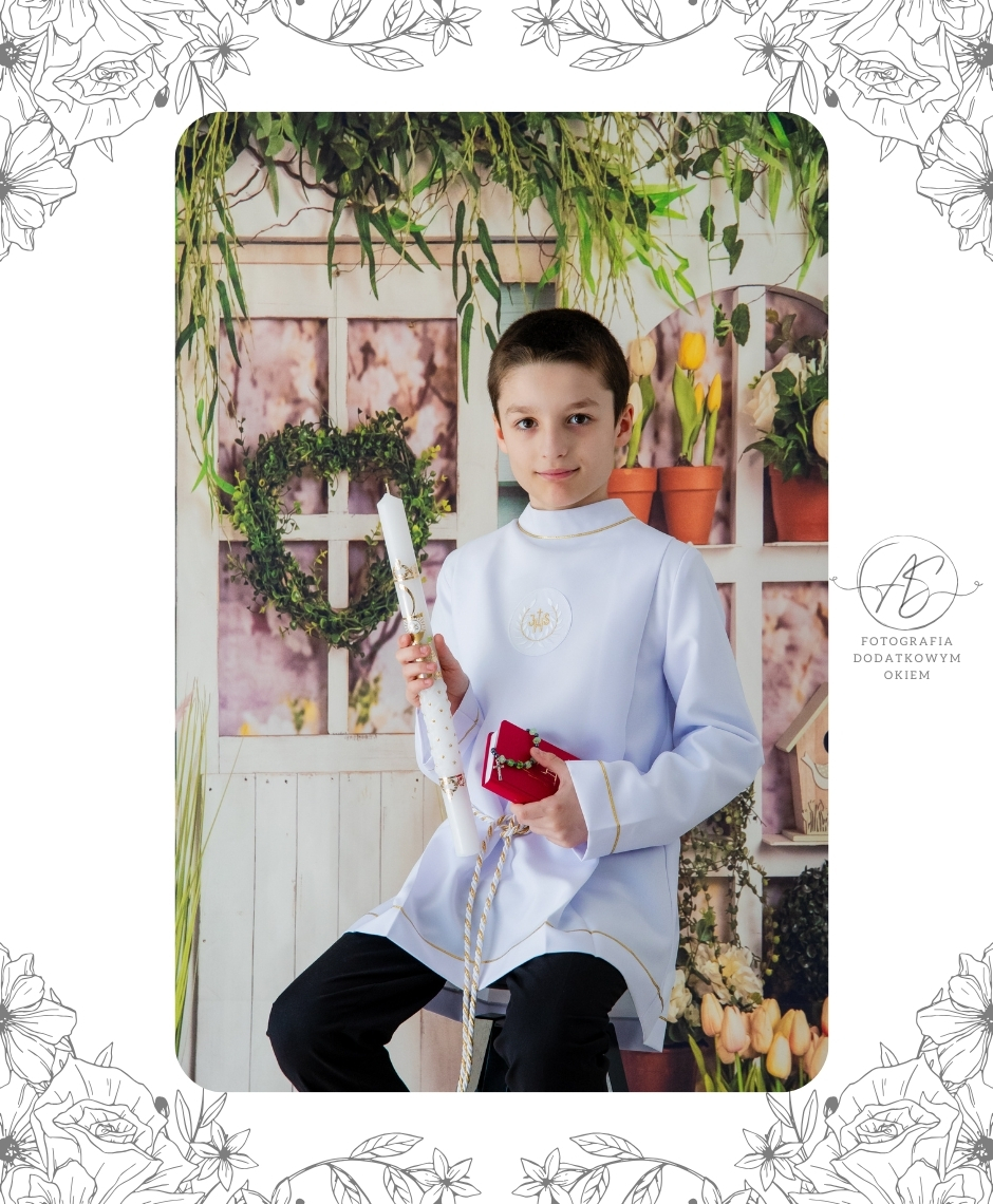 Fotografia Dodatkowym Okiem portfolio sesja okolicznościowa dziecięca komunia święta studyjna domowa