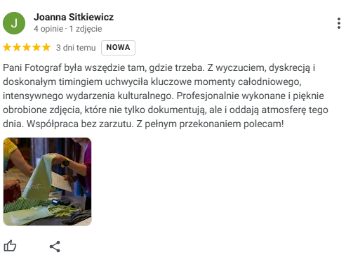 Fotografia Dodatkowym Okiem opinia rekomendacja komentarz po sesji