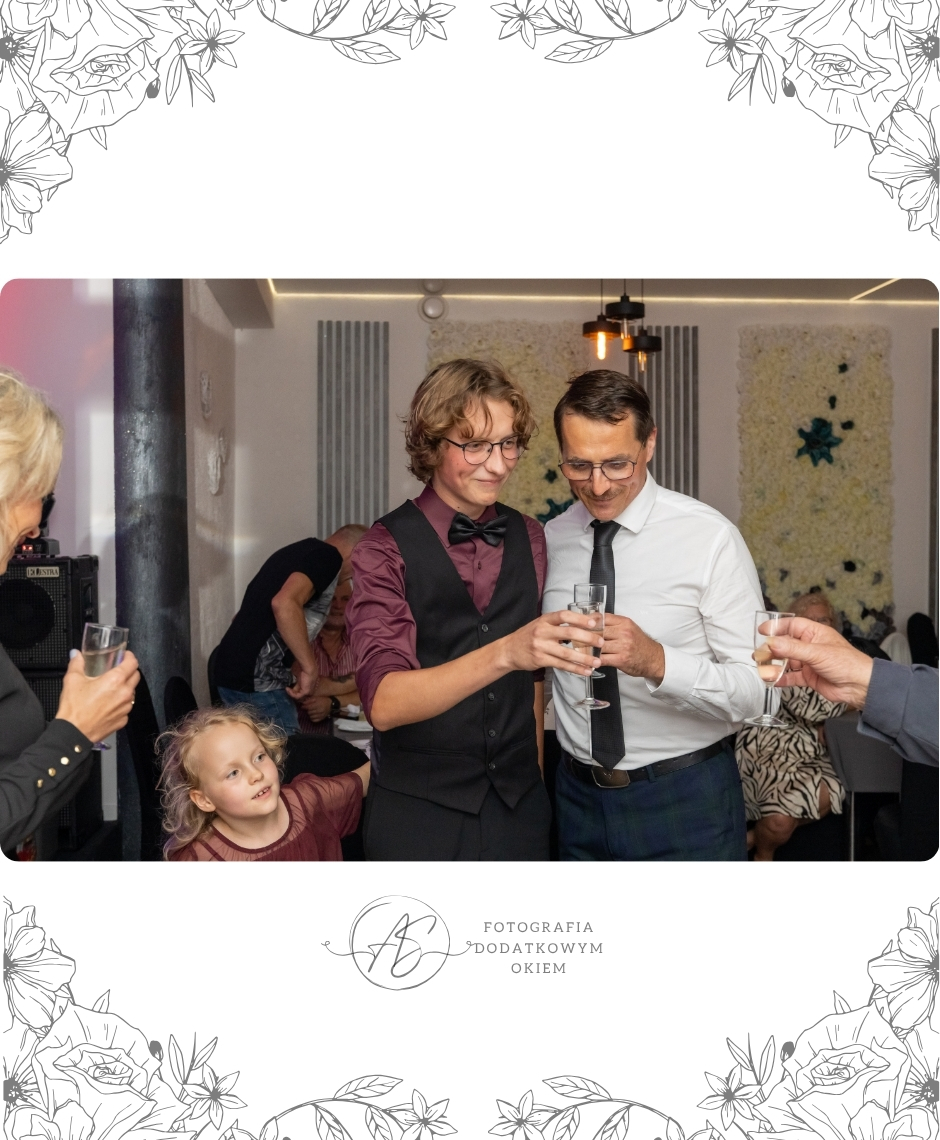 Fotografia Dodatkowym Okiem portfolio reportaż okolicznościowy osiemnastka młody dorosły Miłosz rodzina dzieci świętowanie impreza urodziny