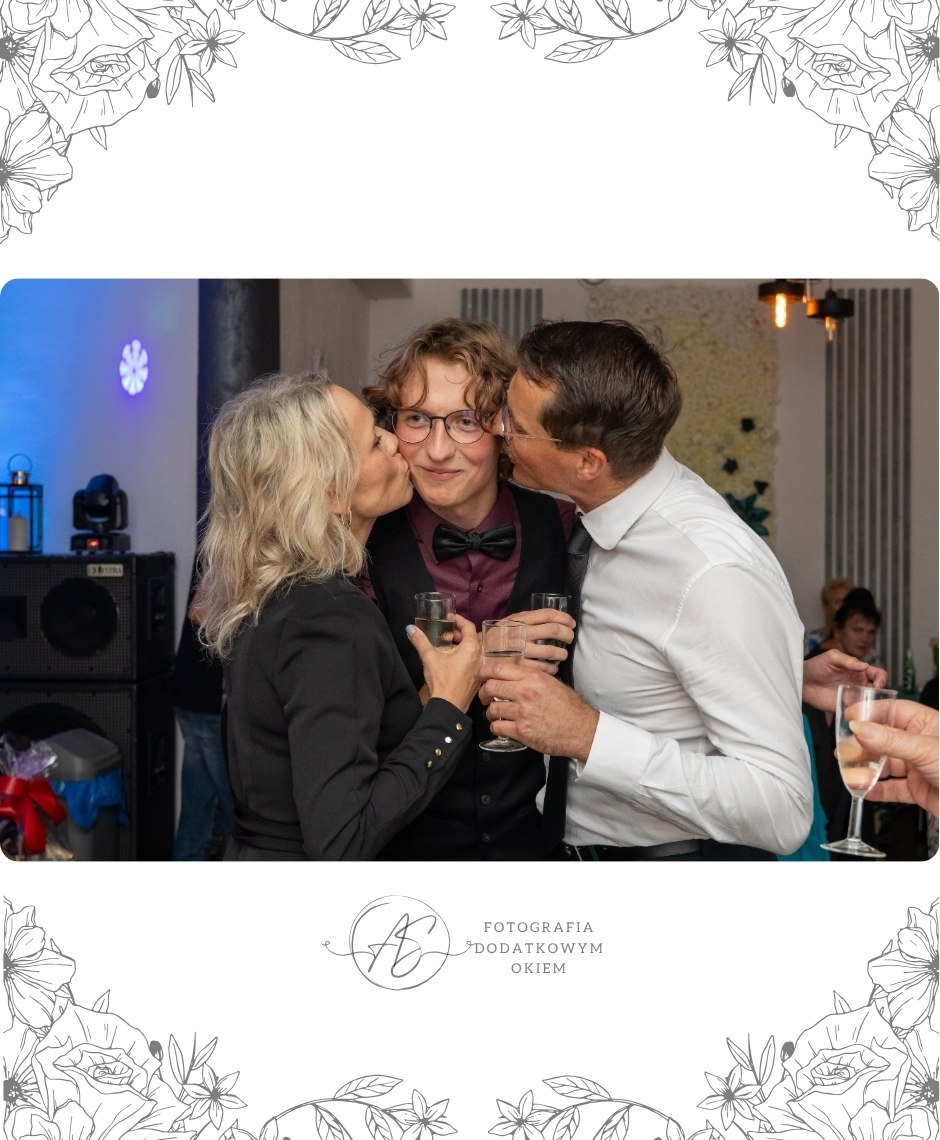 Fotografia Dodatkowym Okiem portfolio reportaż okolicznościowy osiemnastka młody dorosły Miłosz rodzina dzieci świętowanie impreza urodziny