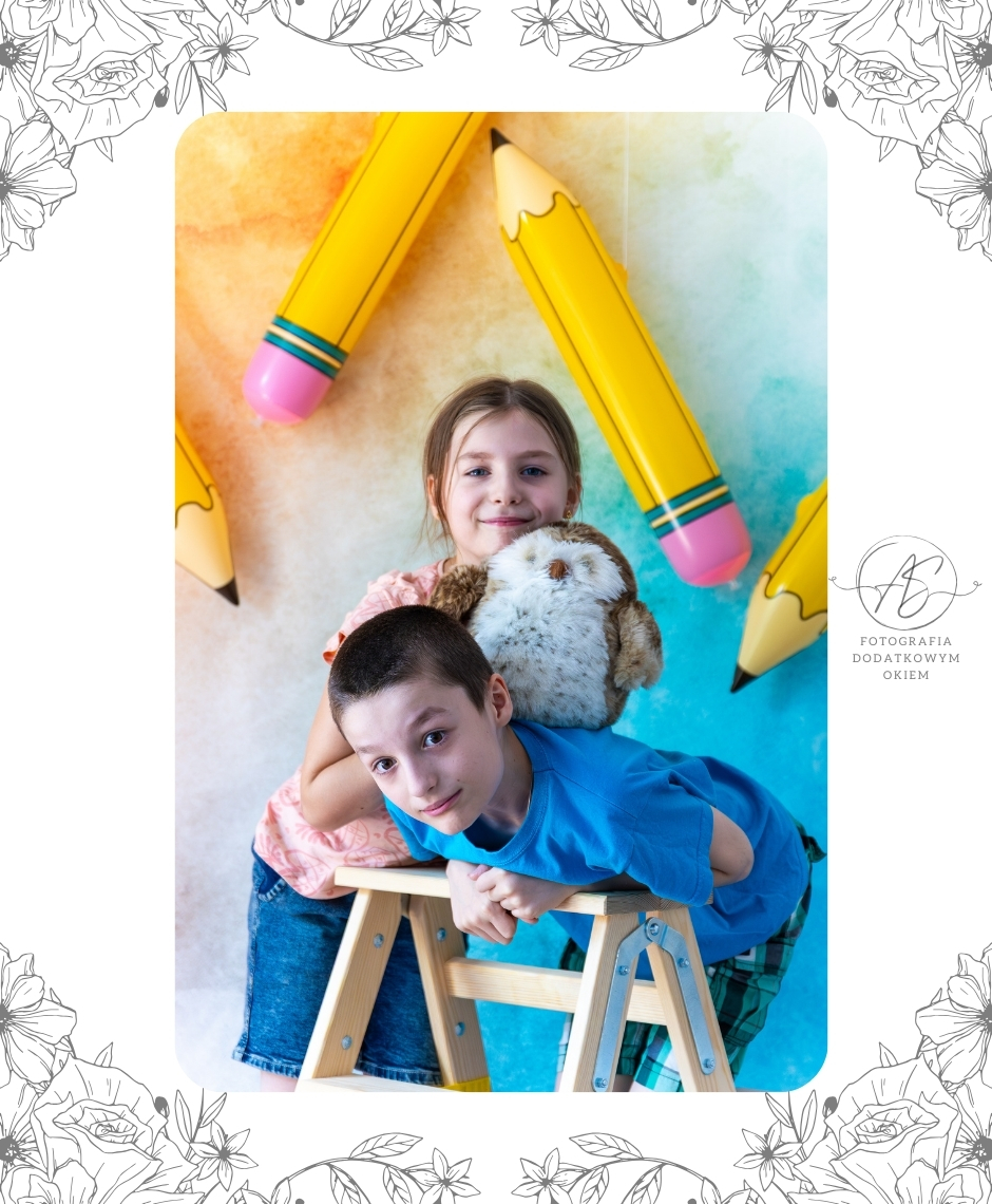 Fotografia Dodatkowym Okiem portfolio sesja dziecięca studyjna domowa szkolna odczaruj szkołę