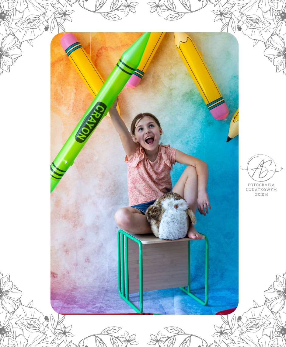 Fotografia Dodatkowym Okiem portfolio sesja dziecięca studyjna domowa szkolna odczaruj szkołę