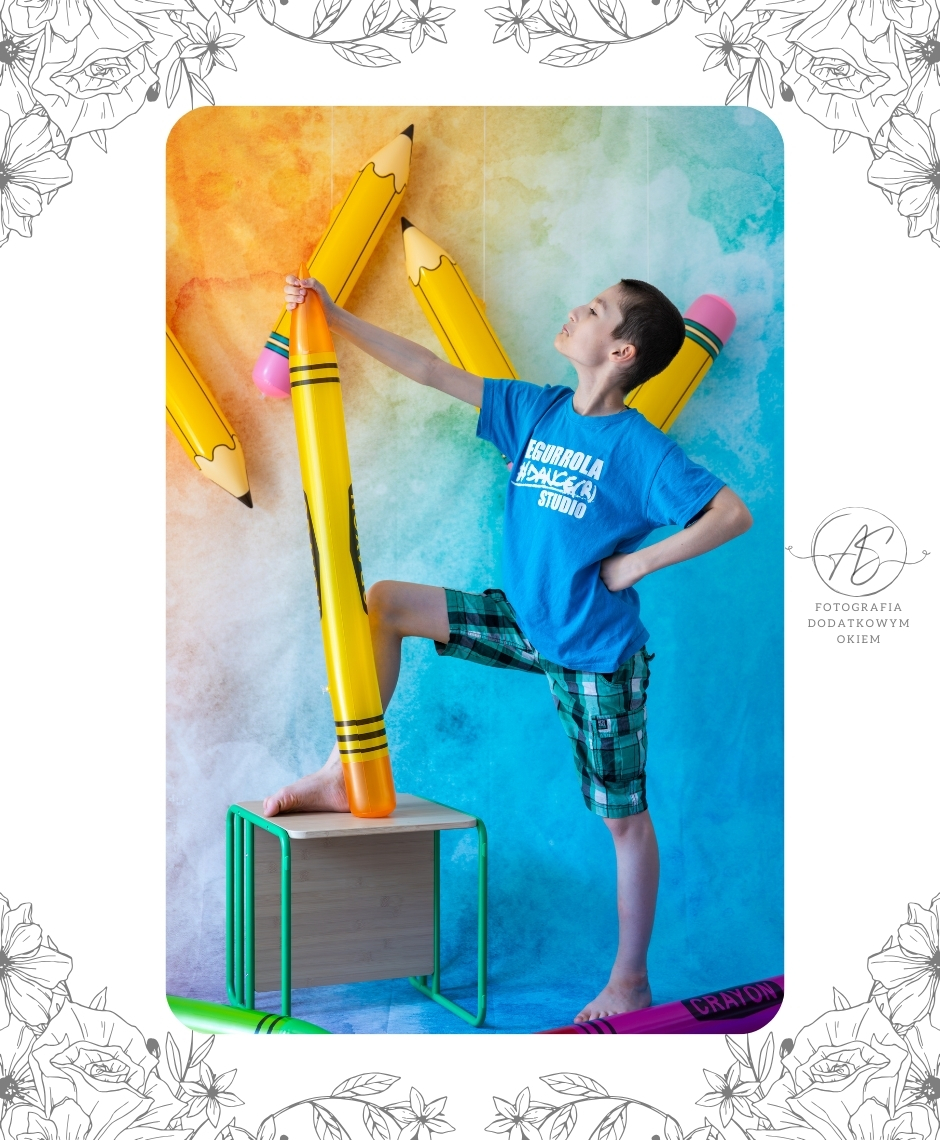 Fotografia Dodatkowym Okiem portfolio sesja dziecięca studyjna domowa szkolna odczaruj szkołę