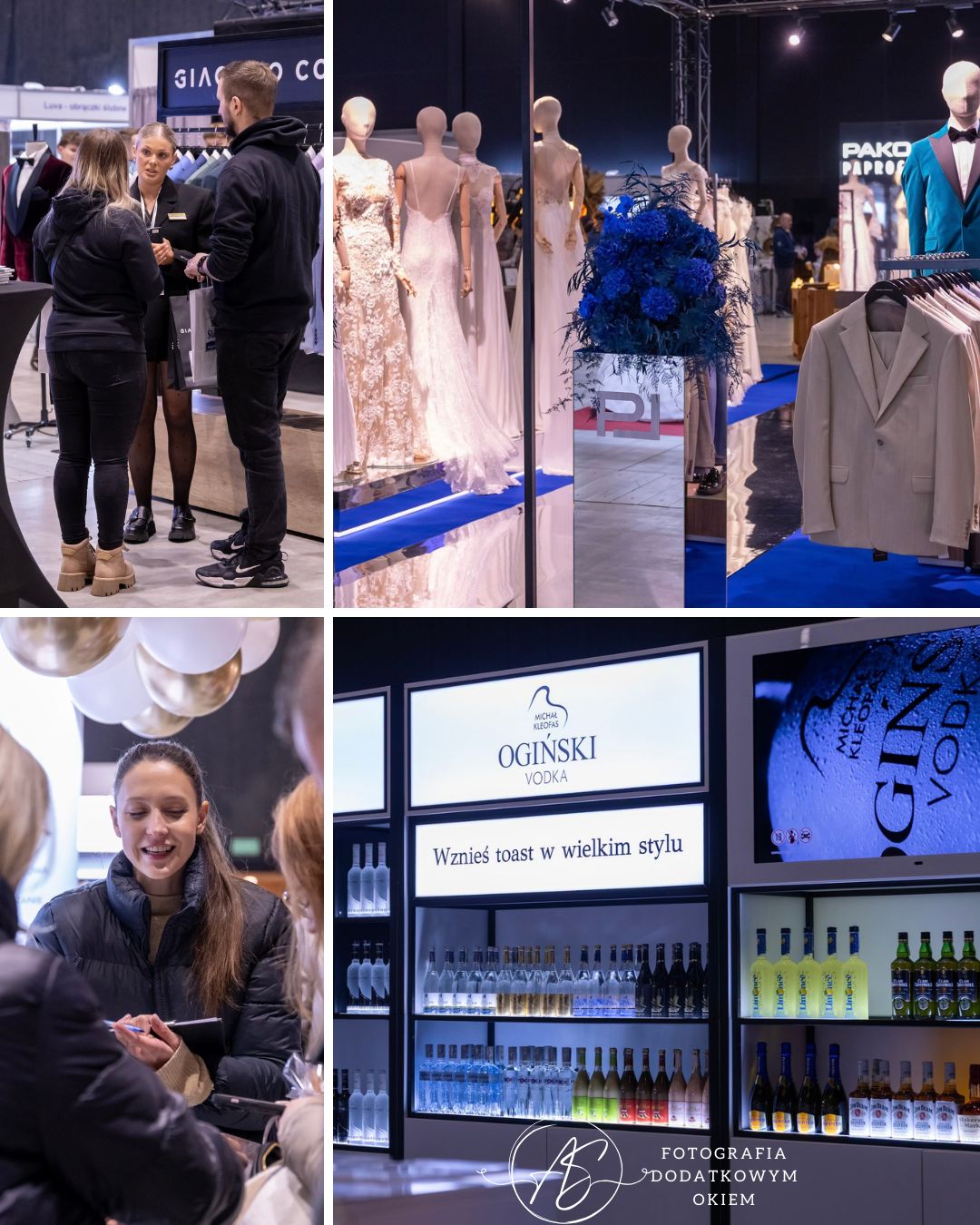 Fotografia Dodatkowym Okiem portfolio eventowe event wydarzenie ogólnopolskie reportaż fotorelacja targi ślubne Katowice śląsk suknie garnitury obrączki fotograf papeteria torty