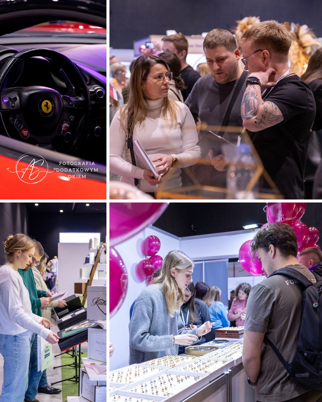 Fotografia Dodatkowym Okiem portfolio eventowe event wydarzenie ogólnopolskie reportaż fotorelacja targi ślubne Katowice śląsk suknie garnitury obrączki fotograf papeteria torty