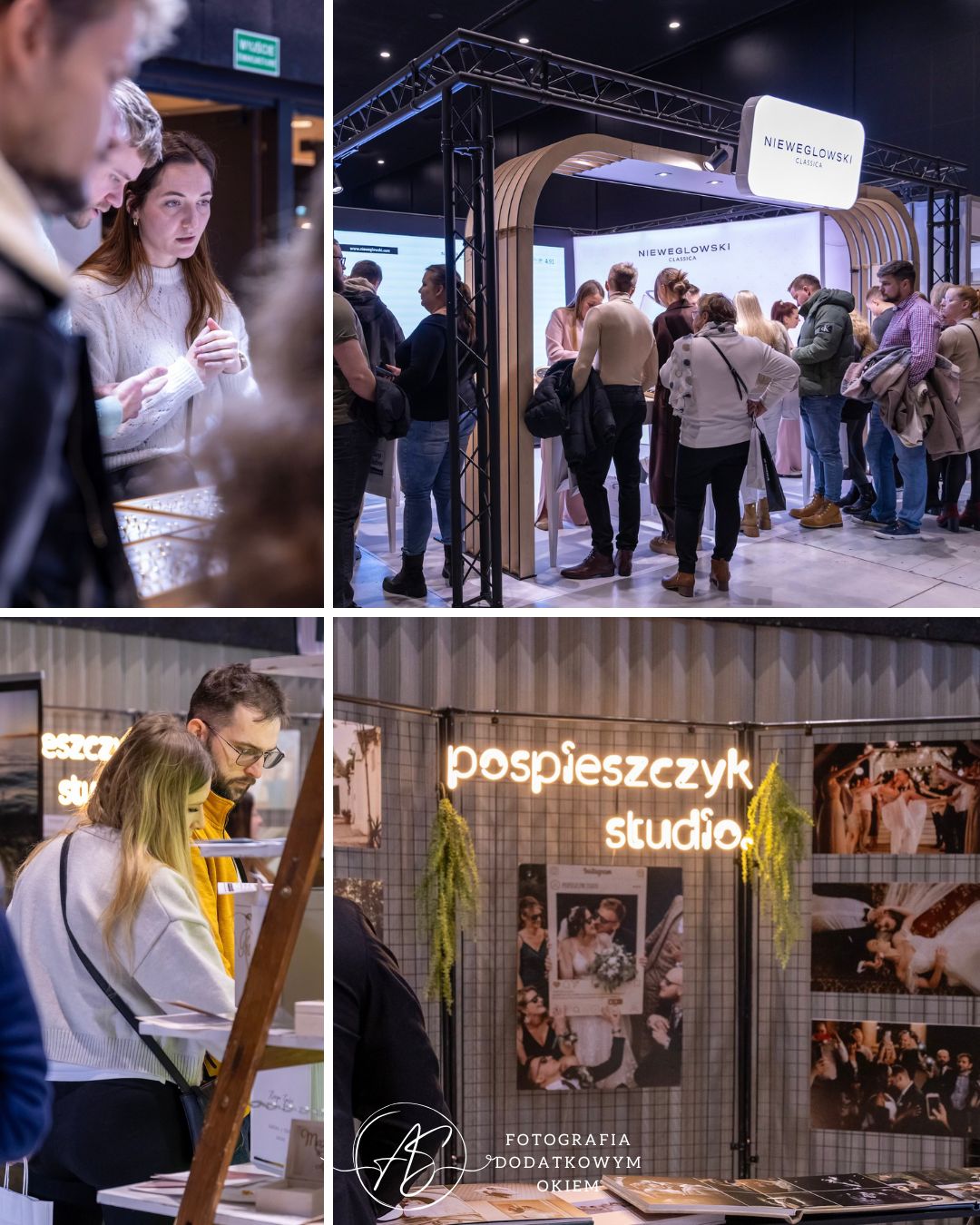 Fotografia Dodatkowym Okiem portfolio eventowe event wydarzenie ogólnopolskie reportaż fotorelacja targi ślubne Katowice śląsk suknie garnitury obrączki fotograf papeteria torty