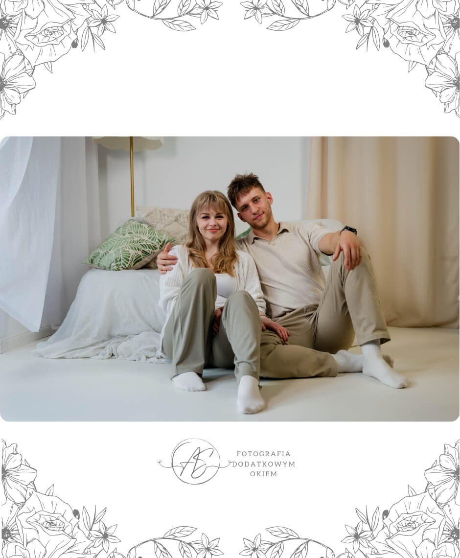 Studyjna sesja pary Dominika i Jacek w Spisak Studio w Katowicach - ujęcie 11