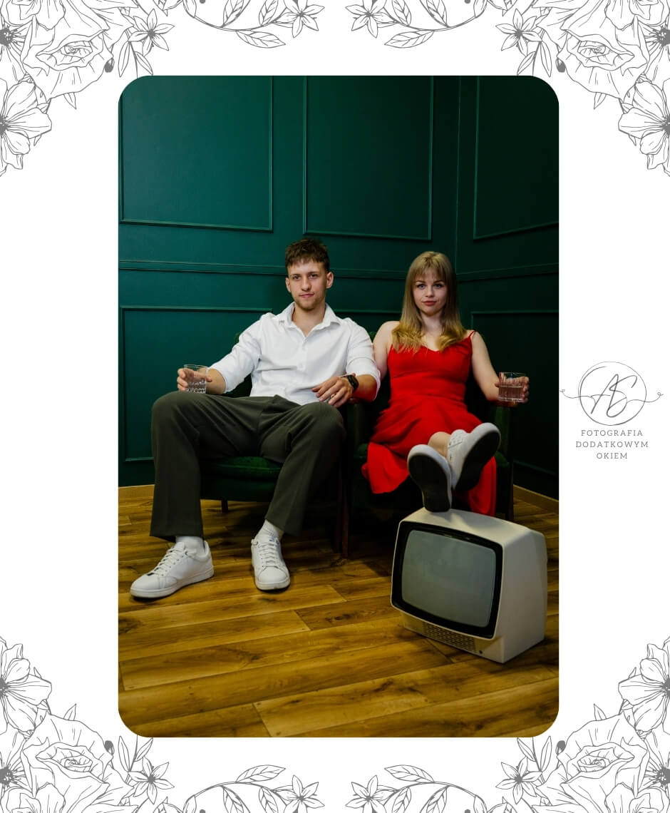 Studyjna sesja pary Dominika i Jacek w Spisak Studio w Katowicach - ujęcie 28