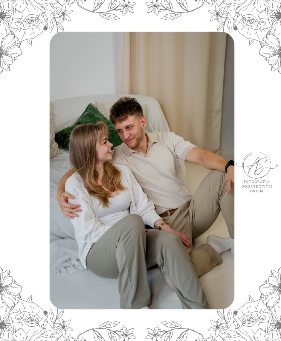 Studyjna sesja pary Dominika i Jacek w Spisak Studio w Katowicach - ujęcie 7