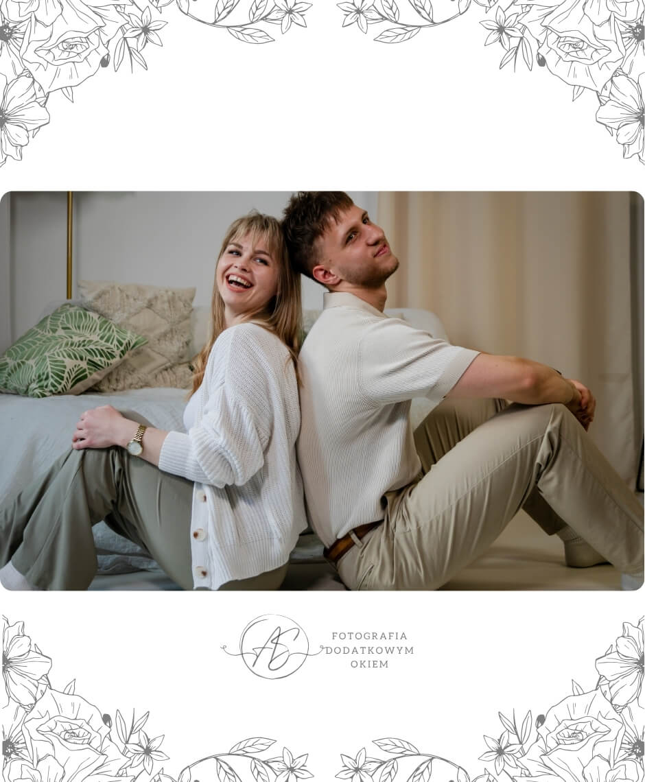Studyjna sesja pary Dominika i Jacek w Spisak Studio w Katowicach - ujęcie 8