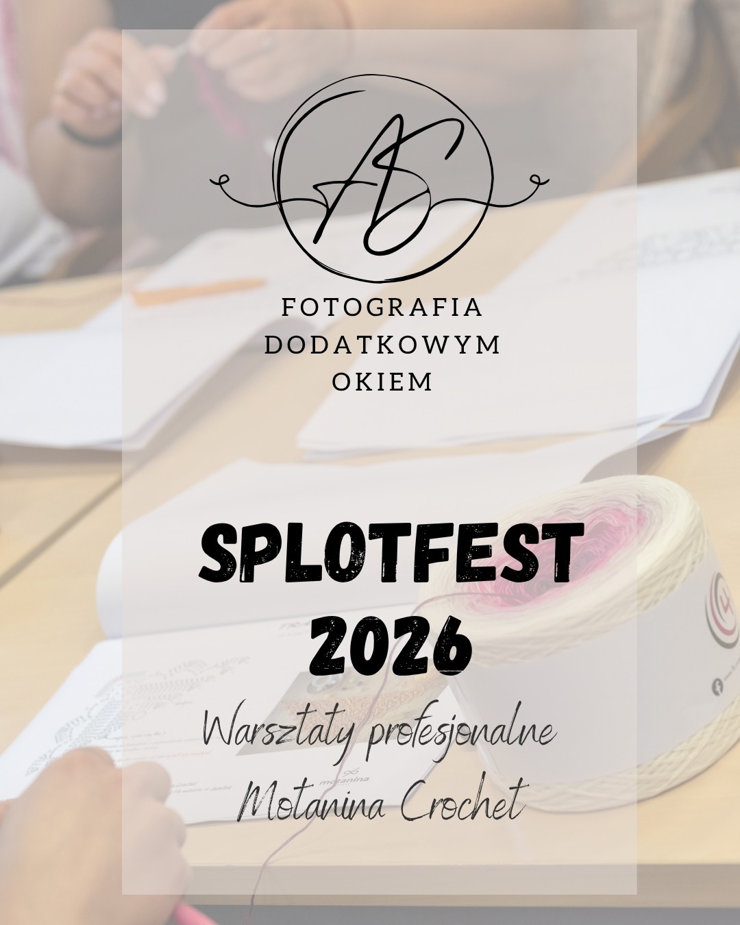Warsztaty Chusta Trado prowadzone przez Ninę Prejznar z Motanina Crochet podczas festiwalu Splotfest 2026 - ujęcie 1