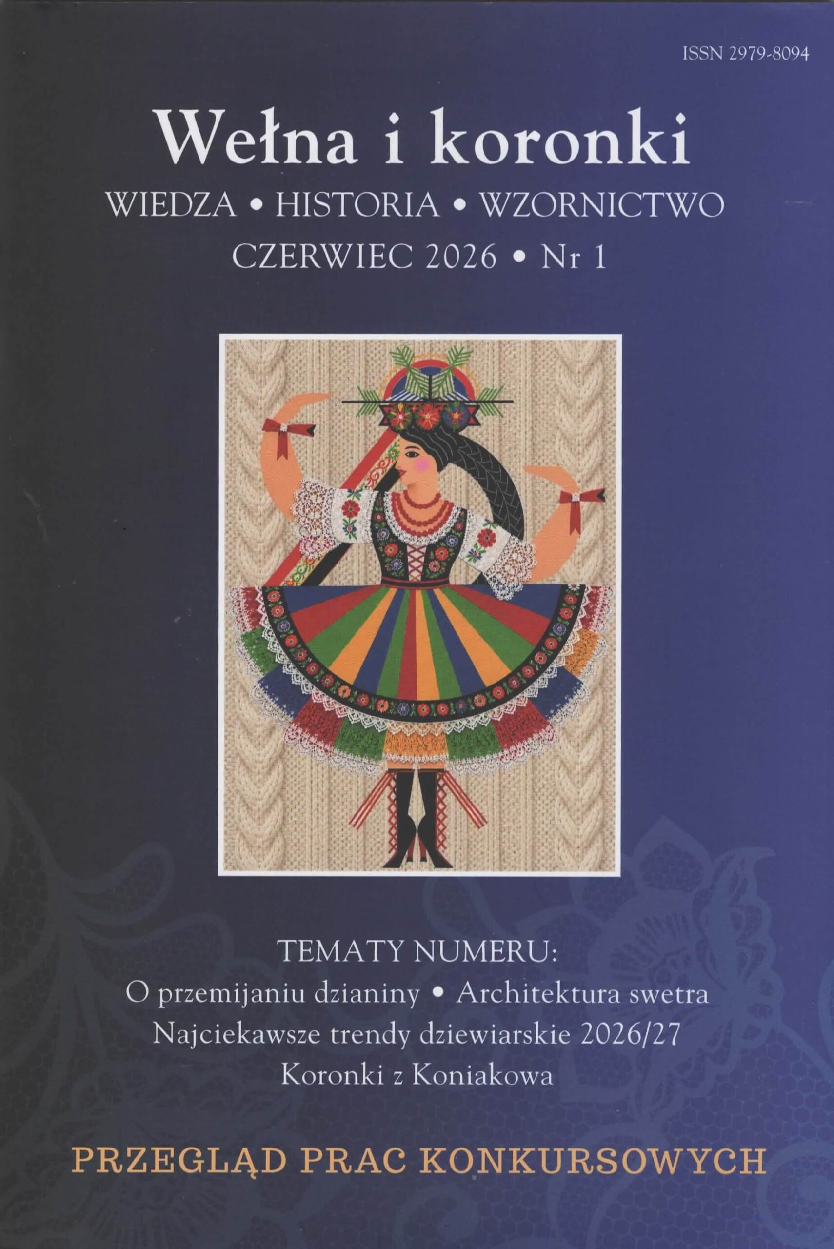 Publikacja autorskiego zdjęcia sesji wizerunkowej Joanny Sitkiewicz autorstwa Aleksandry Sobieszek w gazecie Wełna i koronki